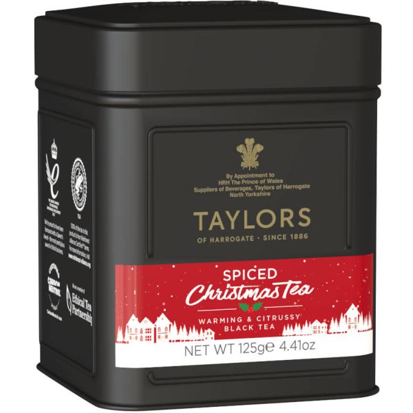 Taylors of Harrogate Spiced Christmas Leaf Tea, loser Tee, Dose, 125 g