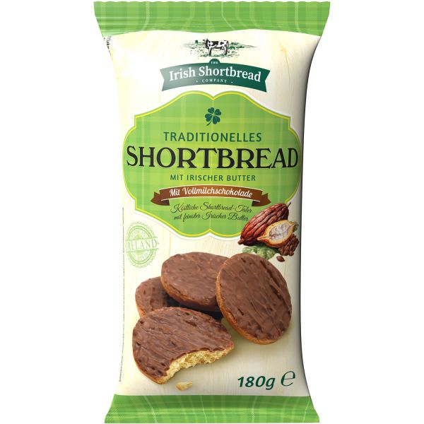 The Irish Shortbread Company Shortbread mit Vollmilchschokolade, 150 g