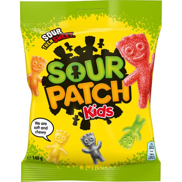 Maynards Bassetts Sour Patches Kids, 140 g